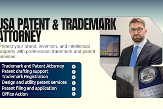 do US trademark and patent search, filing and registration
