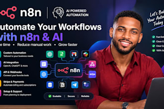 build custom n8n automation workflows, zapier ai agents and API integrations