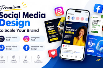 design social media post instagram post facebook ads design