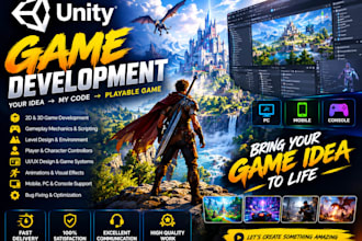 develop 2d and 3d video games