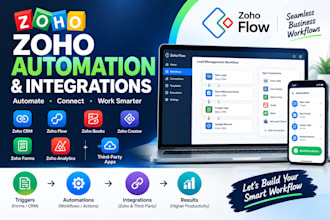 automate zoho CRM workflows and integrate your business apps