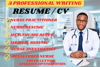 write an ats medical healthcare nursing resume or CV