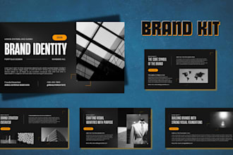 design branding kit, brand identity, brand guideline, brand style guide identity