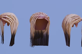 create custom roblox ugc hair, hairstyles and 3d avatar hair