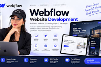 develop webflow business website webflow landing page webflow redesign