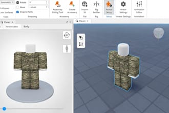create custom 3d ugc roblox items, accessories and avatars