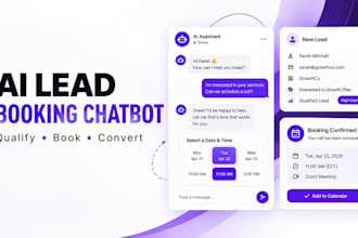 build ai lead qualification and appointment booking chatbot