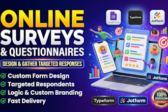 design online survey questionnaire and gather targeted responses