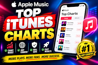 add your songs to an apple music playlist for 1 month