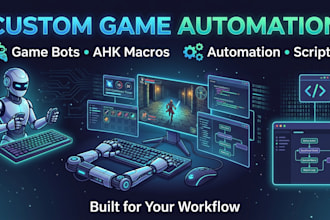 develop custom game macros and automation tools for pc games
