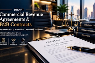 draft commercial revenue agreements and b2b contracts as a solicitor