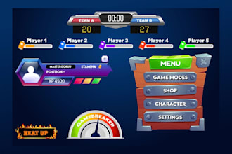 design custom roblox UI, hud, gui, menus and game interfaces