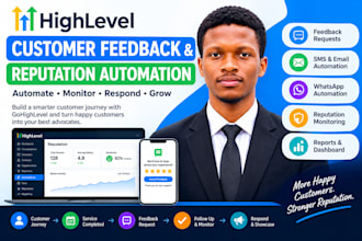 build gohighlevel customer feedback and reputation management ghl automation