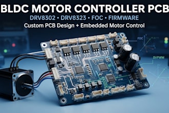 design drv8302 drv8323 bldc pcb motor controller and embedded firmware