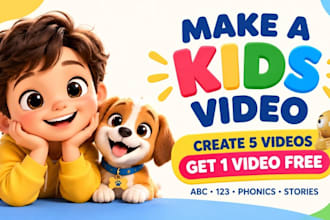 create best kids learning videos for youtube, kids channel