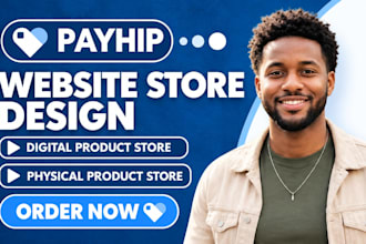 design payhip website payhip digital physical product store payhip online course