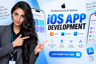 ios app development, native iphone and ipad app with swift and swiftui