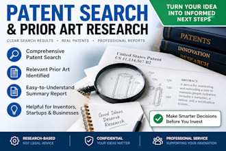 perform a professional patent search and prior art review