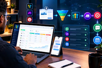 build a gohighlevel sales funnel with make automation and twilio sms