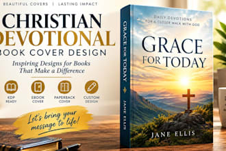 design christian devotional book cover design for amazon KDP ebook cover design