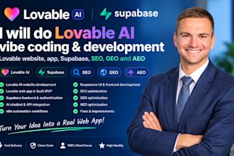 do lovable ai vibe coding, lovable website, app, supabase, SEO, GEO and aeo