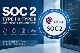 provide soc 2 type I and type ii audit report and CPA attestation