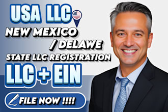 form new mexico or delaware llc and apply for ein for non US residents