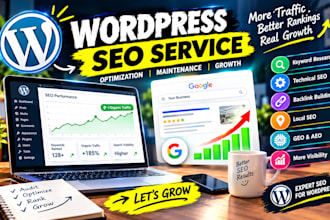 provide monthly wordpress SEO service, optimization and maintenance