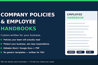 write company policies and employee handbook documents