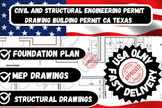 structural engineer full permit set civil engineer mep design texas permit