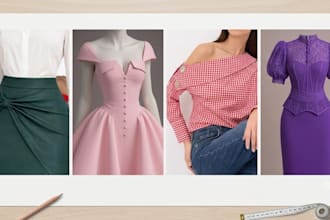 create professional garment patterns and cad patterns