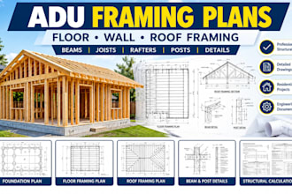 create adu framing plans and structural framing drawings