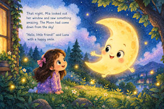 design children book illustration, storybook and cover for you
