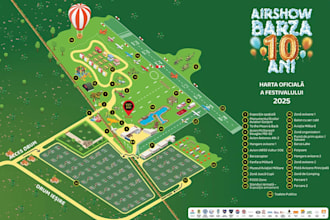 design isometric festival map, event map and vector map illustration