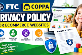 write ftc coppa compliant privacy policy for your ecommerce website
