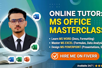 teach you microsoft word excel and powerpoint