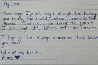 create beautiful handwriting notes, letters, and quotes