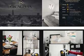 design real estate presentation, listing brochure, digital pdf document