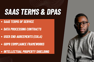 write your saas terms of service and data processing agreement dpa