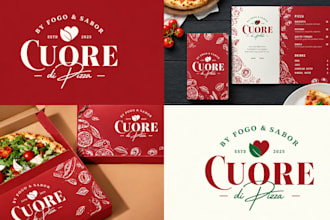 do modern food, cafe, coffee restaurant logo design and brand identity for your