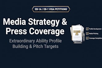 media pitch, press release eb1 visa PR strategy for eb1a petition media article