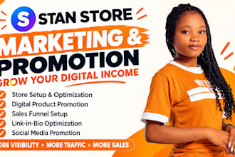 do stan store marketing, etsy stan store , stan store sales funnel and promotion