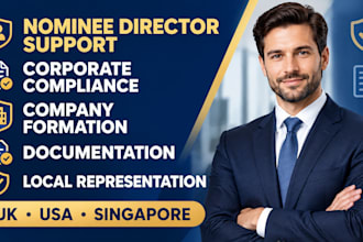 provide nominee director and corporate compliance support for company formation