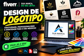 fazer um design de logotipo moderno e minimalista
