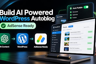 build ai powered wordpress autoblog for adsense