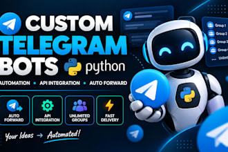 build a custom python telegram bot for automation and forwarding