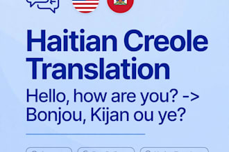 translate haitian creole to french professionally