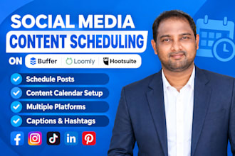 schedule social media content creation schedule post on buffer loomly hootsuite