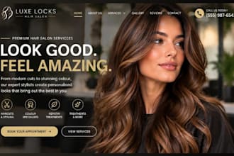 build squarespace hair salon website hairstylist booking site barbing website