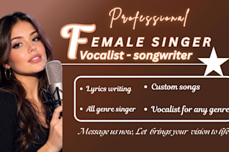 be your female opera classical singer female  soprano singer